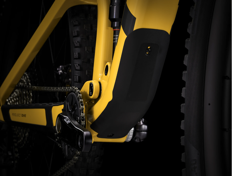 Trek Top Fuel 9.8 XT Full Suspension Mountain Bike 2023 in Baja Yellow-8